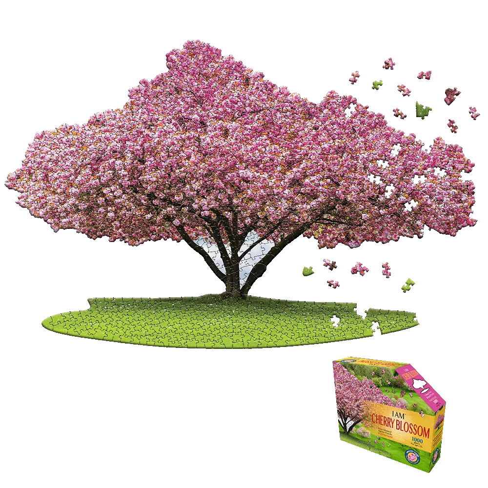 Madd Capp Cherry Blossom Tree-Shaped Jigsaw Puzzle - 1000 Pc 1
