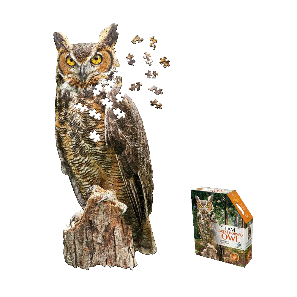 Madd Capp Great Horned Owl Jigsaw Puzzle - 300 Pc 1