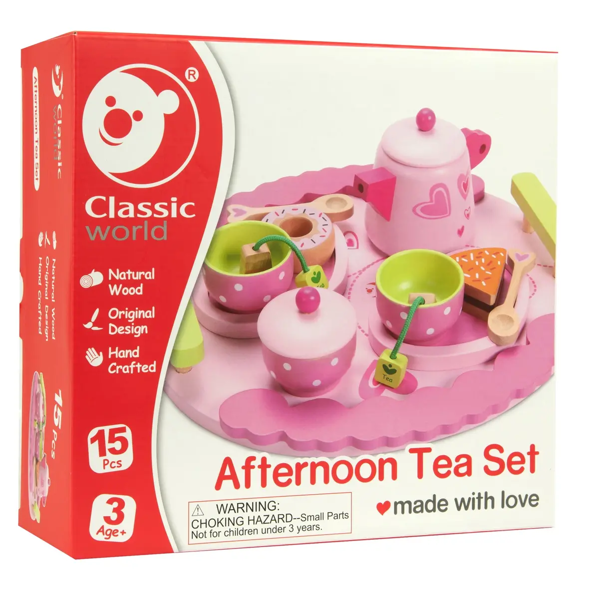 Classic World Deluxe Wooden Afternoon Tea Playset - Multicolor 1
