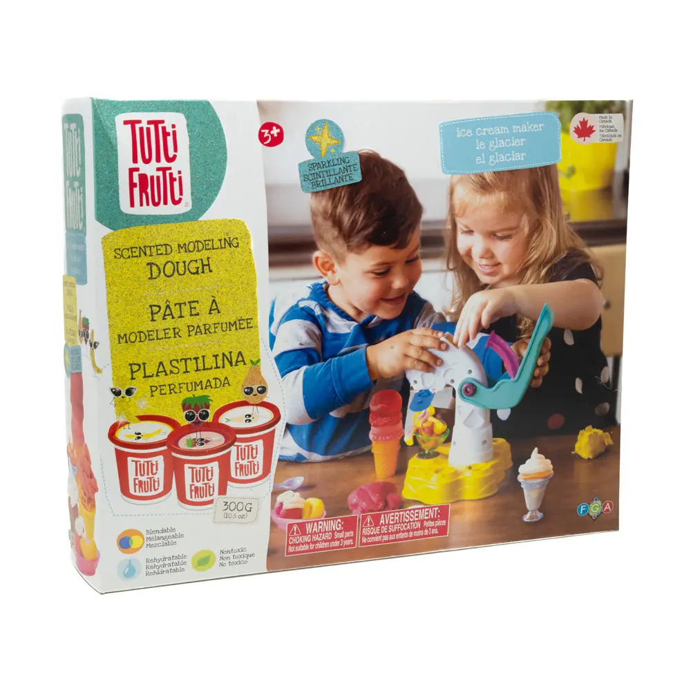 Family Games Tutti Frutti Scented Dough Ice Cream Maker Playset 1