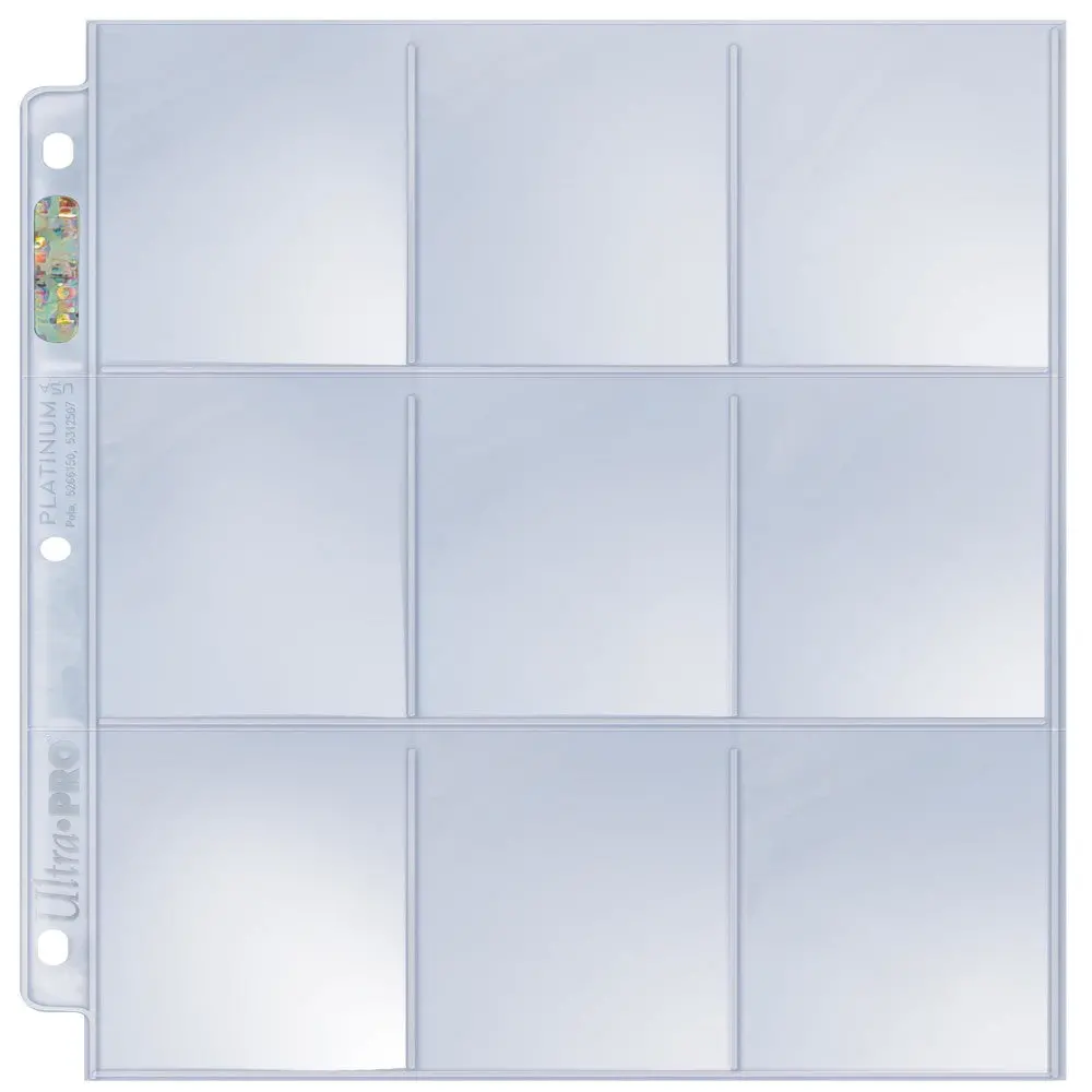 Ultra Pro Platinum Heavyweight 9-Pocket Trading Card Pages - 100 Count 1