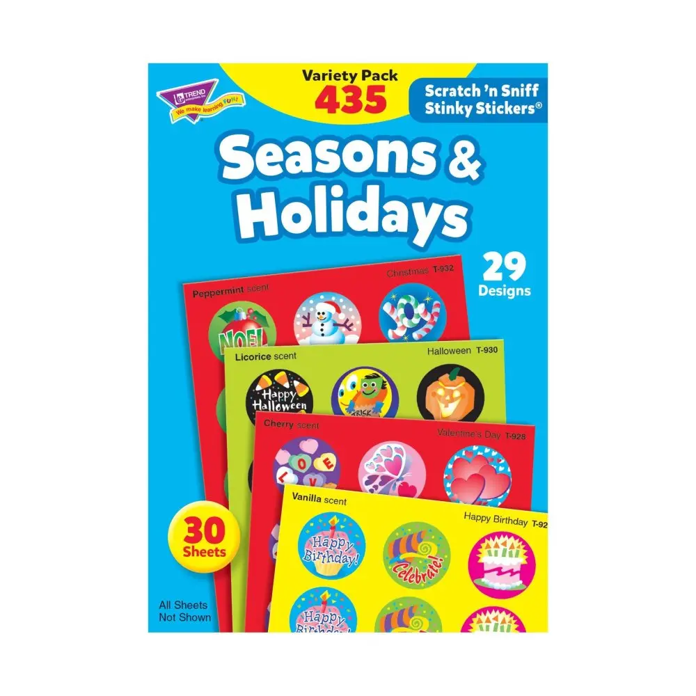 Seasons & Holidays Scratch 'N Sniff Stinky Stickers Variety Pack - 435 Stickers 1