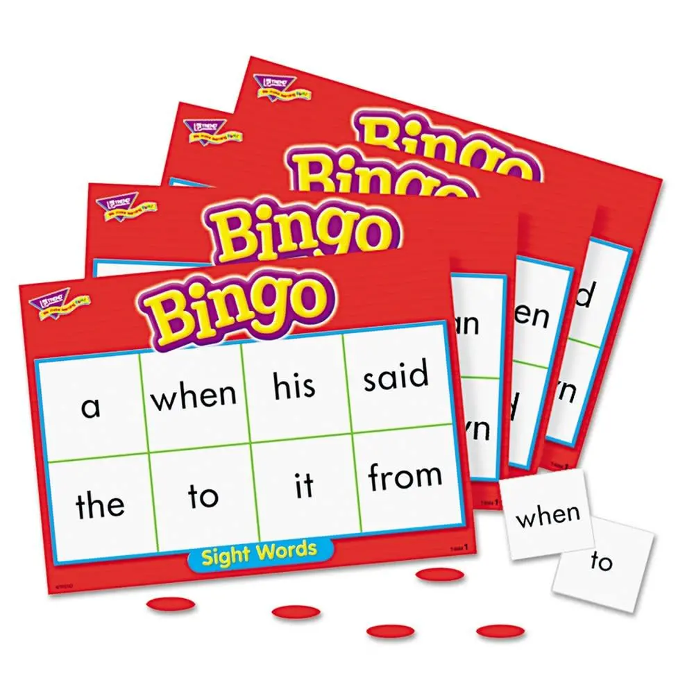 Sight Words Bingo - Educational Language Game For Kids 1