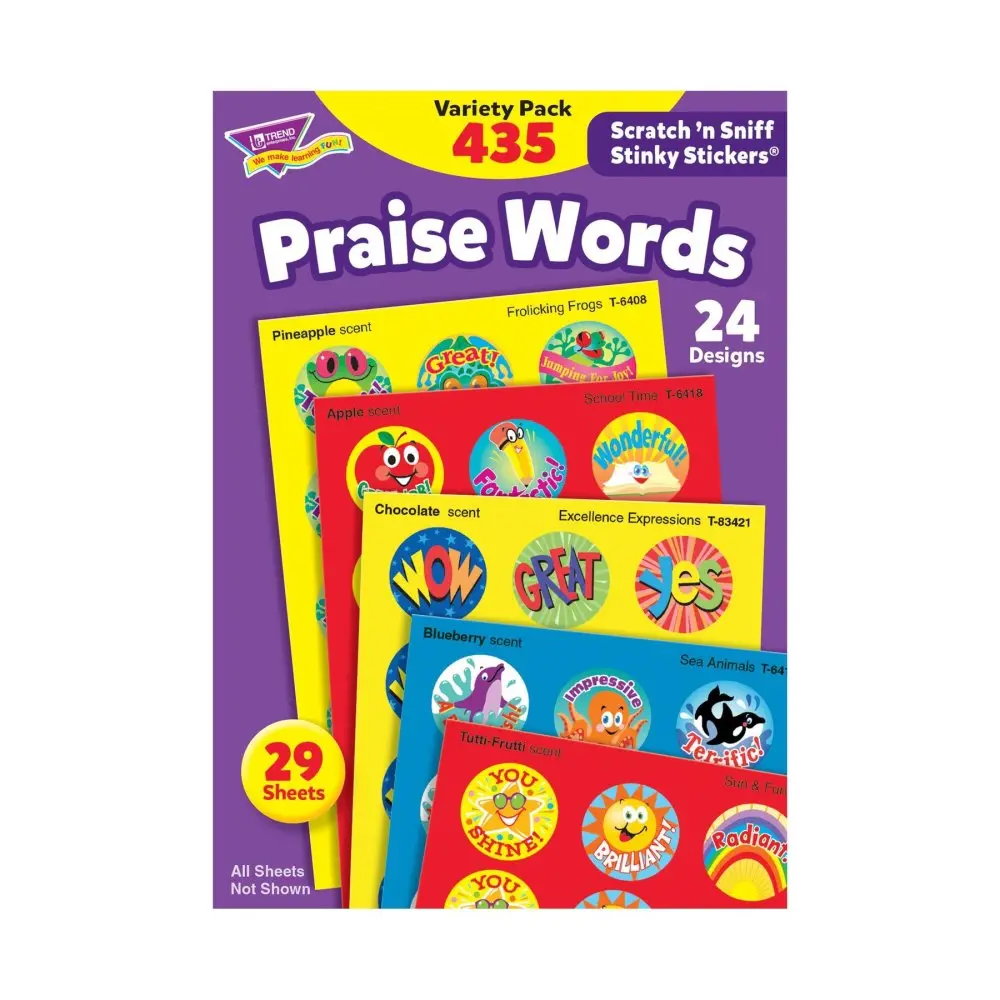 Toys'r'us Praise Words Stinky Stickers Variety Pack - Scratch And Sniff Stickers 1