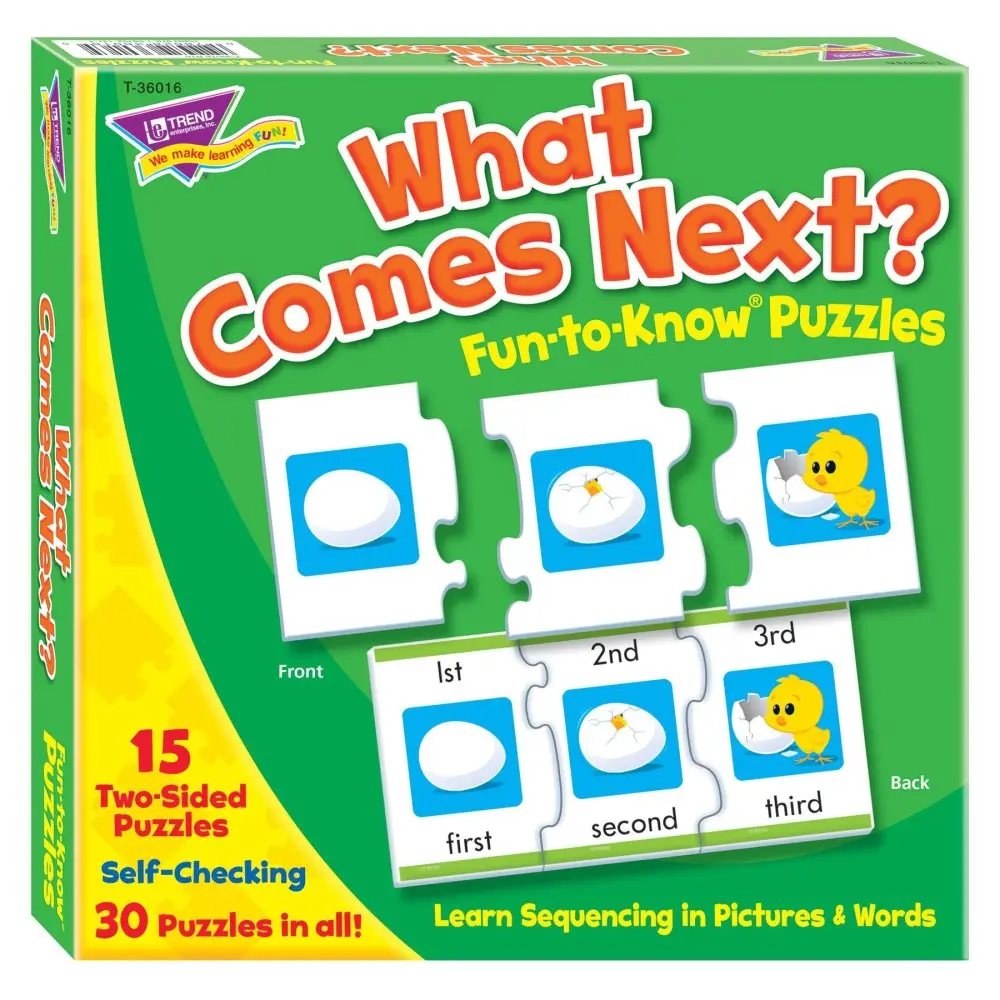 Fun-To-Know What Comes Next? Sequencing Puzzle Set - 15 Pc 1