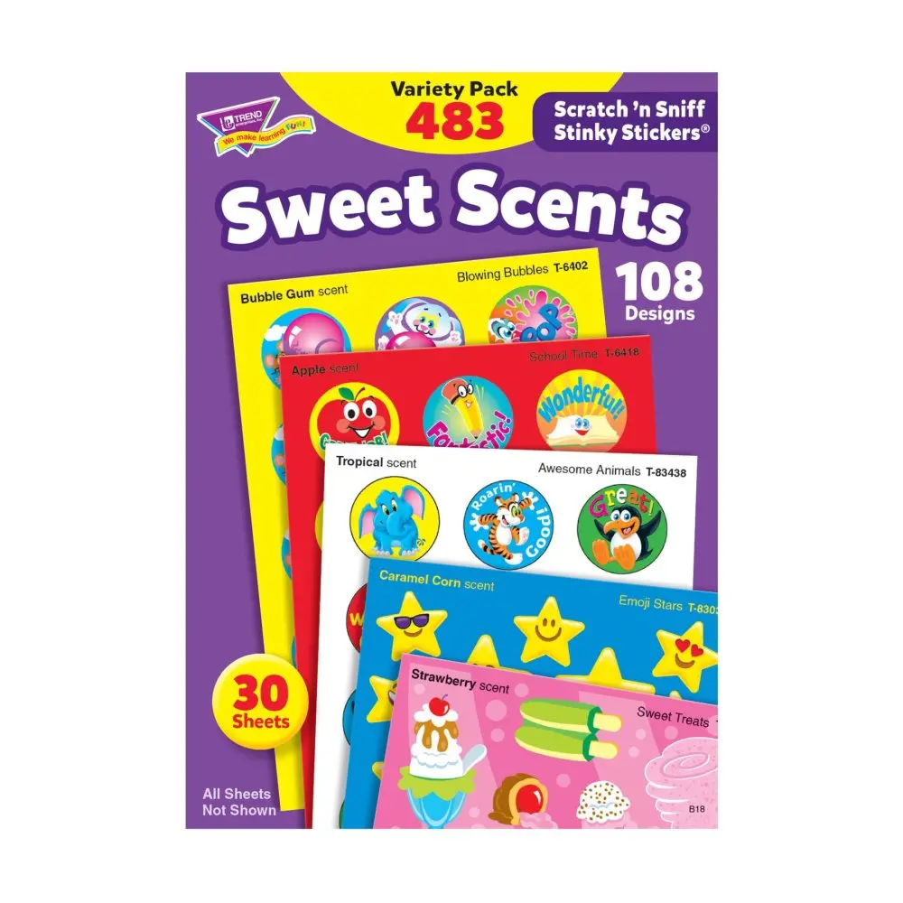 Trend Sweet Scents Scratch 'N Sniff Stickers Variety Pack - 483 Pieces 1