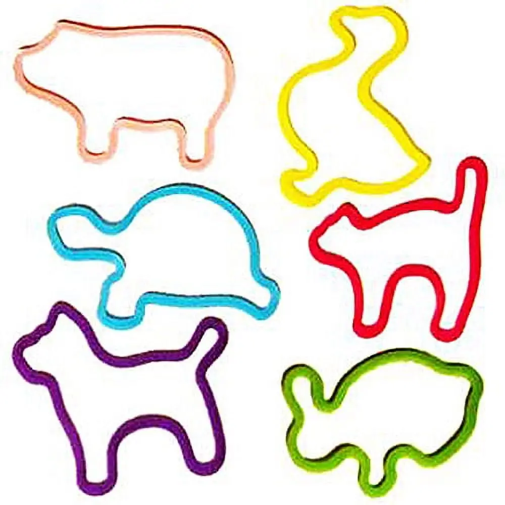 Silly Bandz Pets - Whimsical Animal Shaped Bracelets, 48 Ct 1