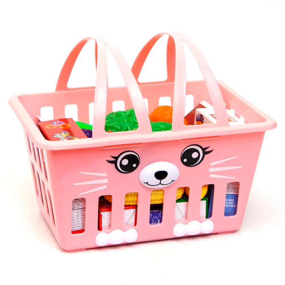 Zoo Troop: Kitty Basket - Pink Cat Playset With 16 Pieces, Ages 2+ 1