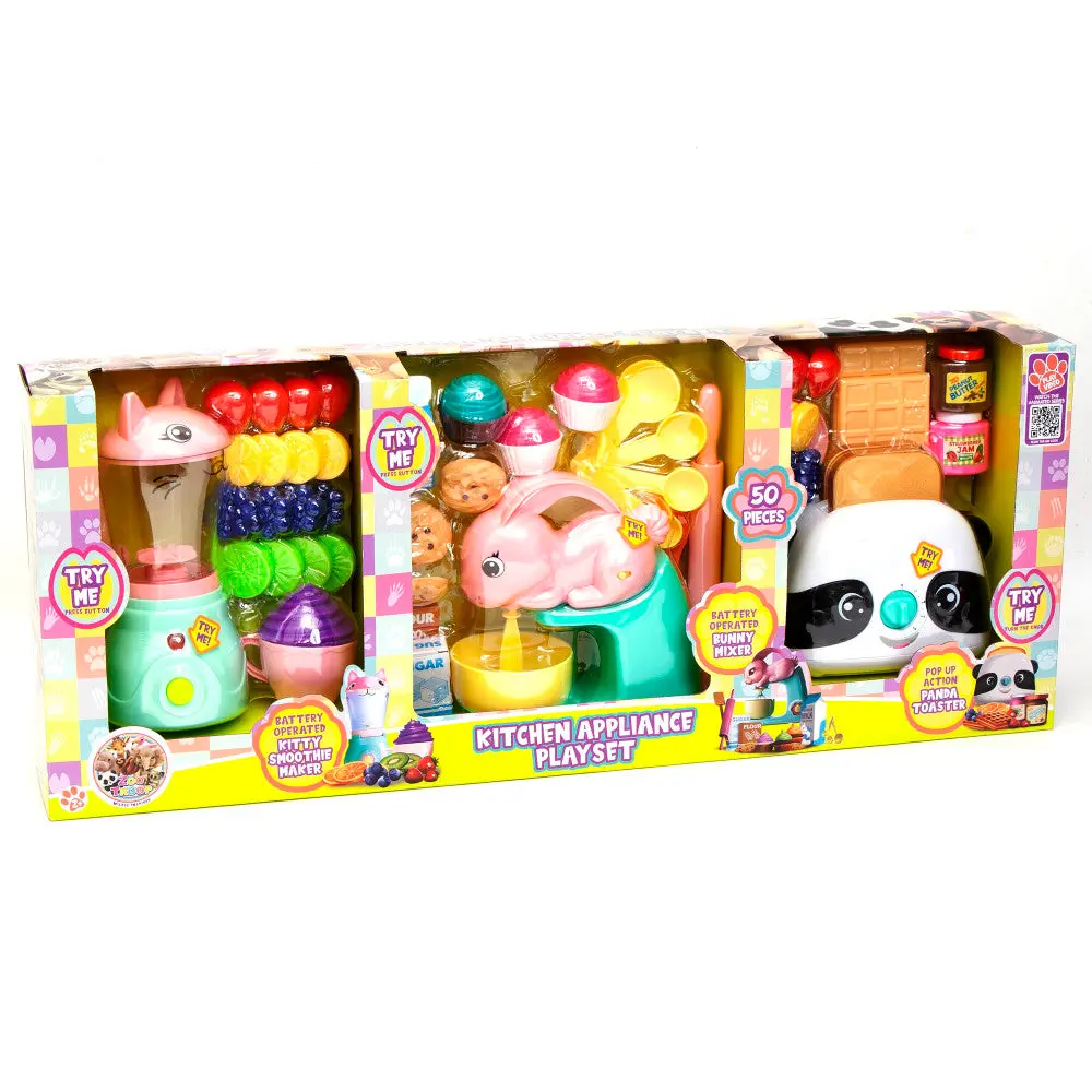 Zoo Troop Animal Kitchen Appliance Playset - 50 Pieces For Ages 2+ 1