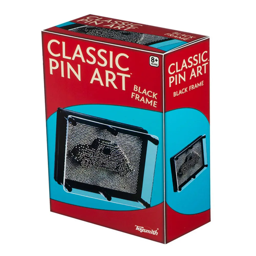 Toysmith Classic Pin Art - 3D Sculpture Desk Toy - Black, 5X7 1