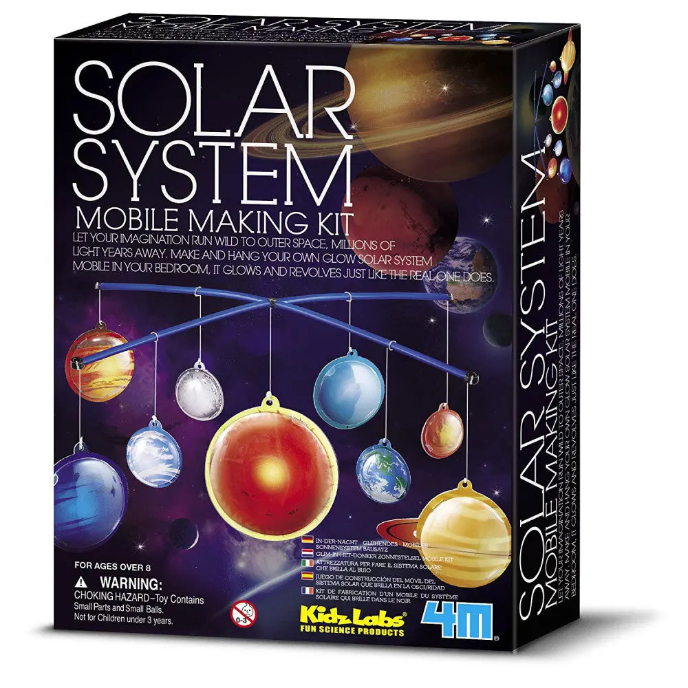 4M Glow-In-The-Dark Solar System Mobile Making Kit 1