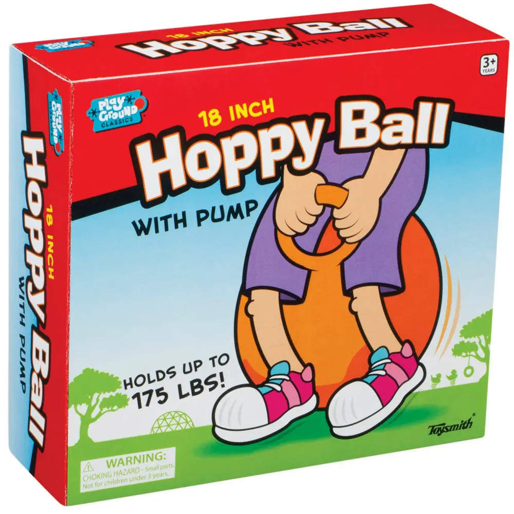 Toysmith 18" Hoppy Balls With Pump For Outdoor Play 1