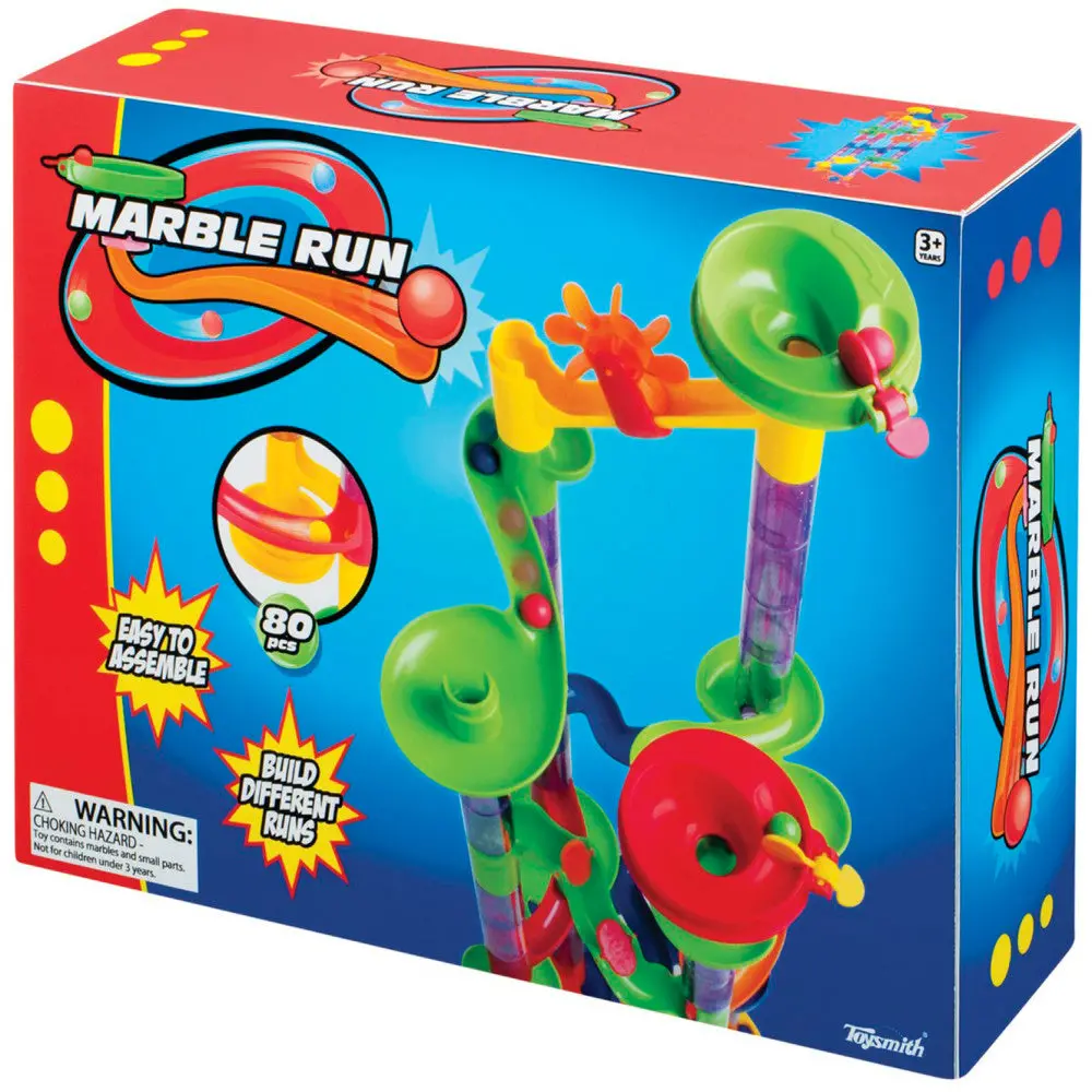 Toysmith 80-Piece Marble Run Construction Set For Creative Builders 1