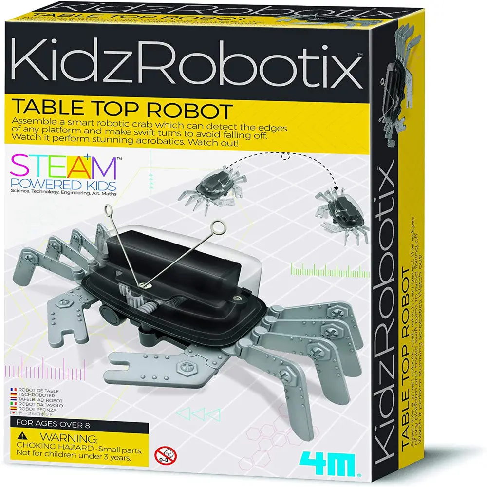 4M Table Top Robot - Diy Robotics Stem Kit - Edge Detector Robot For Kids 1