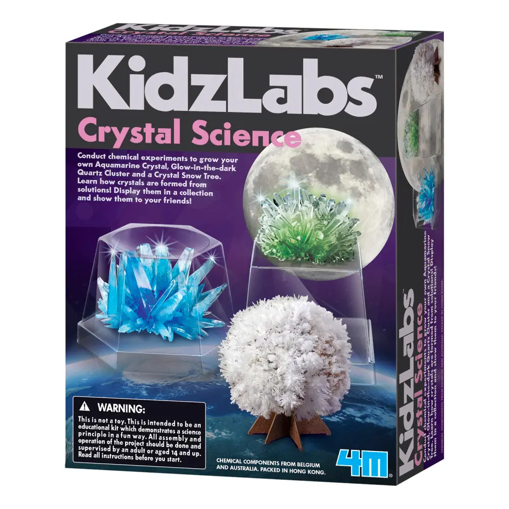 Kidzlabs 4M Crystal Science Educational Kit - Grow Your Own Crystals 1