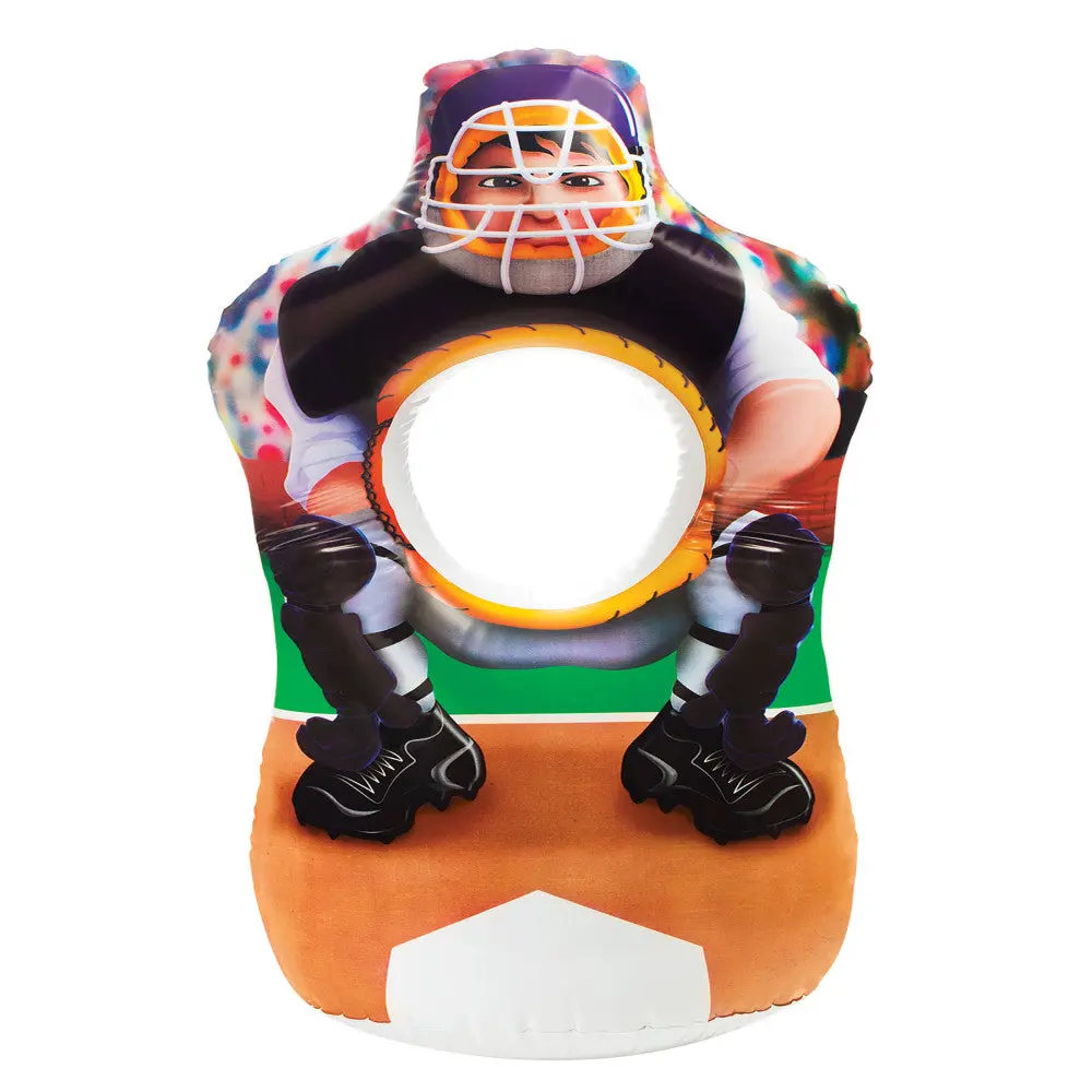 Toysmith Inflatable Sports Toss Game - Football & Baseball Multicolor Set 1