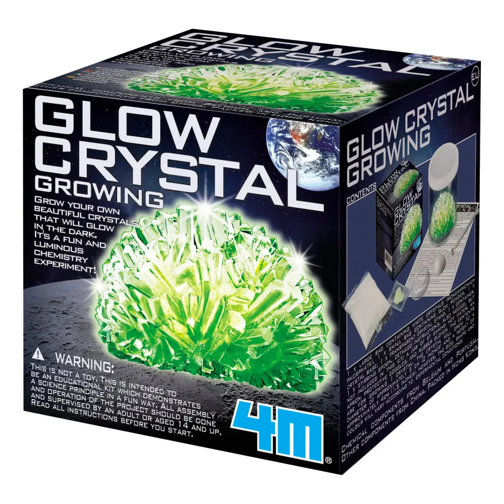 4M Glow Crystal Growing Kit - Diy Glow-In-The-Dark Science Experiment 1