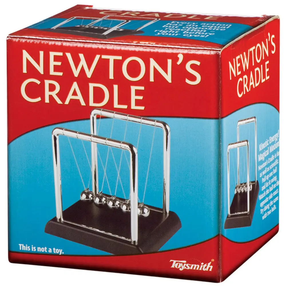 Toysmith Newton's Cradle Executive Desk Toy - Physics Demonstration Kit 1