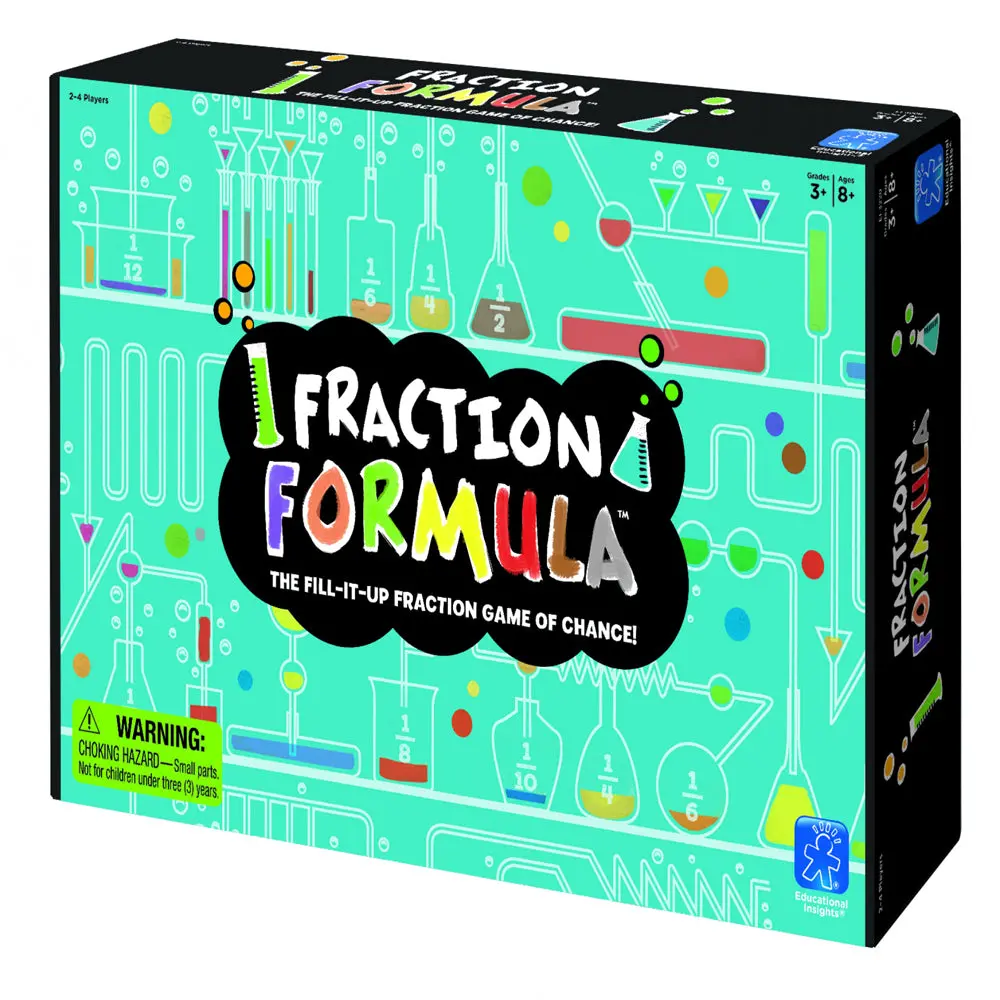 Educational Insights Fraction Formula Game - Visual Math Learning Set 1