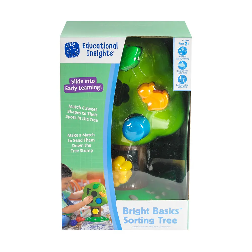 Educational Insights Bright Basics Sorting Tree - Shape And Color Recognition Toy 1