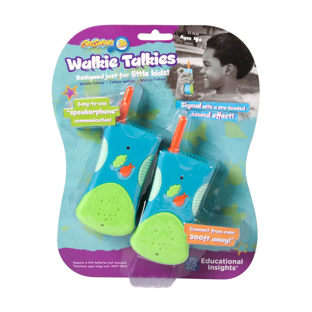 Educational Insights Geosafari Jr. Walkie Talkies - Interactive Kids Communication Toy 1
