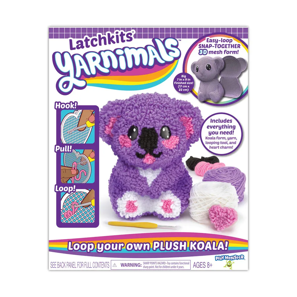 Playmonster Latchkits Yarnimals Koala 3D Crafting Kit 1