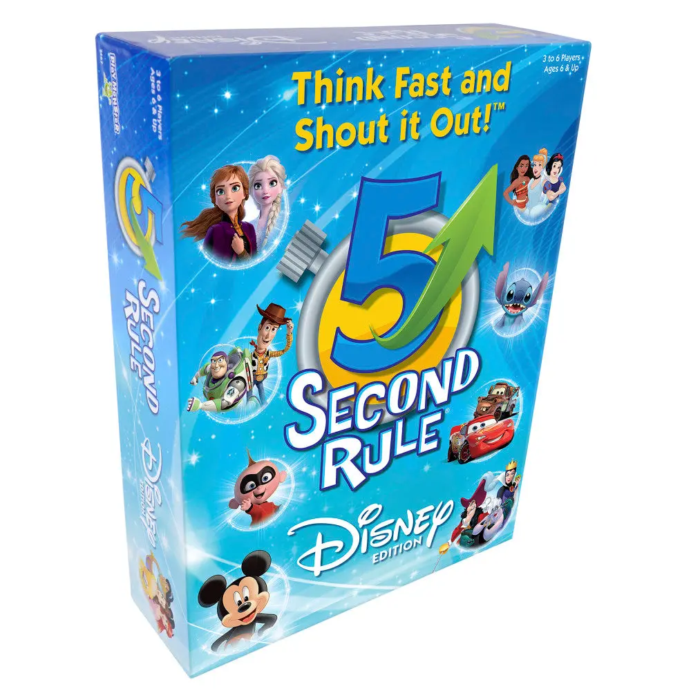 Disney 5 Second Rule Board Game - Family Fun With Disney Characters, Ages 6+ 1