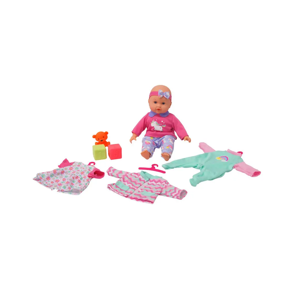 Gigo 14-Inch My Lil Wardrobe - Soft Body Baby Doll With Accessories 1