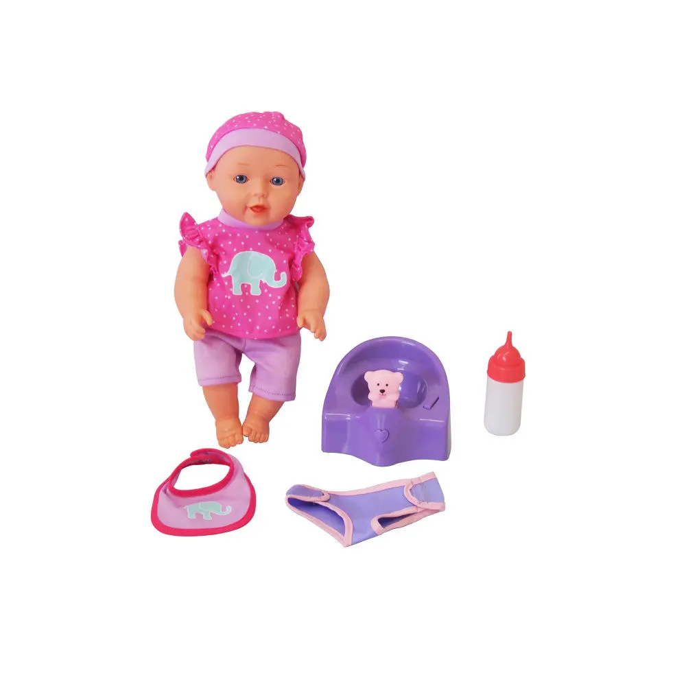 Toys R Us 12" Interactive Baby Doll With Musical Potty - Pink 1