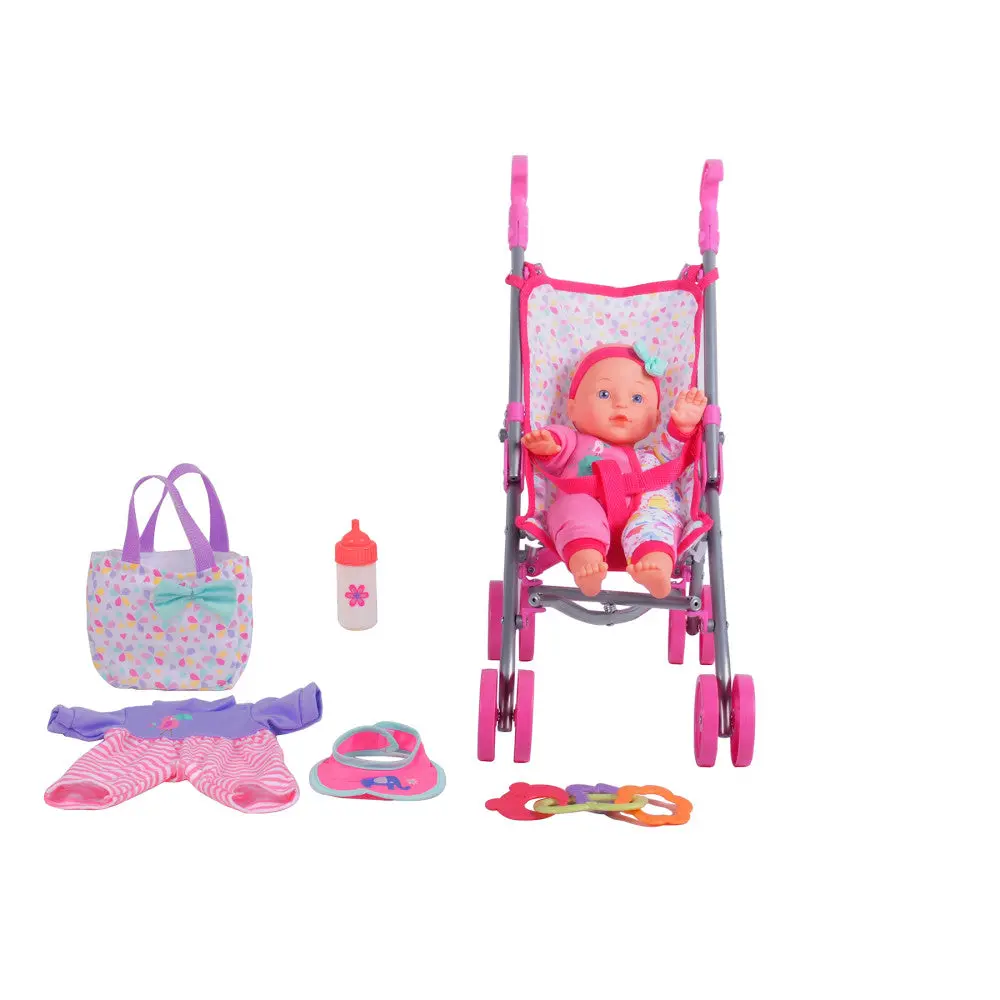 Toys R Us 12" Baby Doll Care Gift Set With Stroller 1