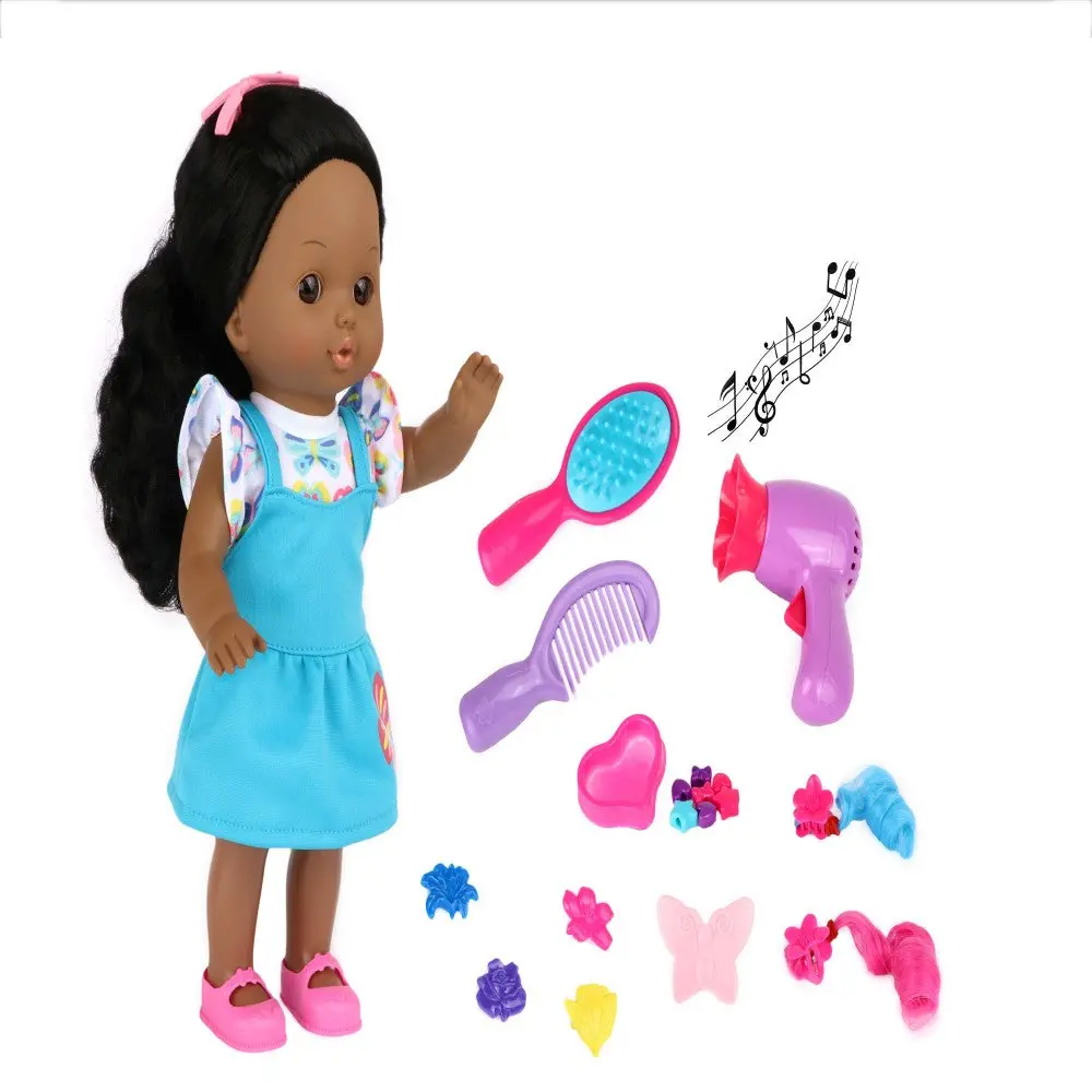 Dream Collection 12" Interactive Hair Styling Doll Play Set 1