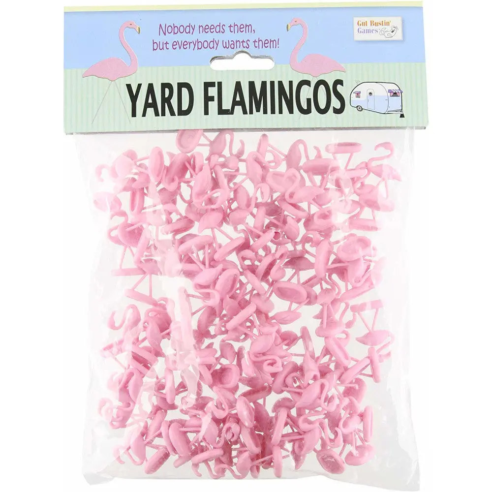 Toys'r'us Pink Miniature Yard Flamingo Set - 100 Count 1