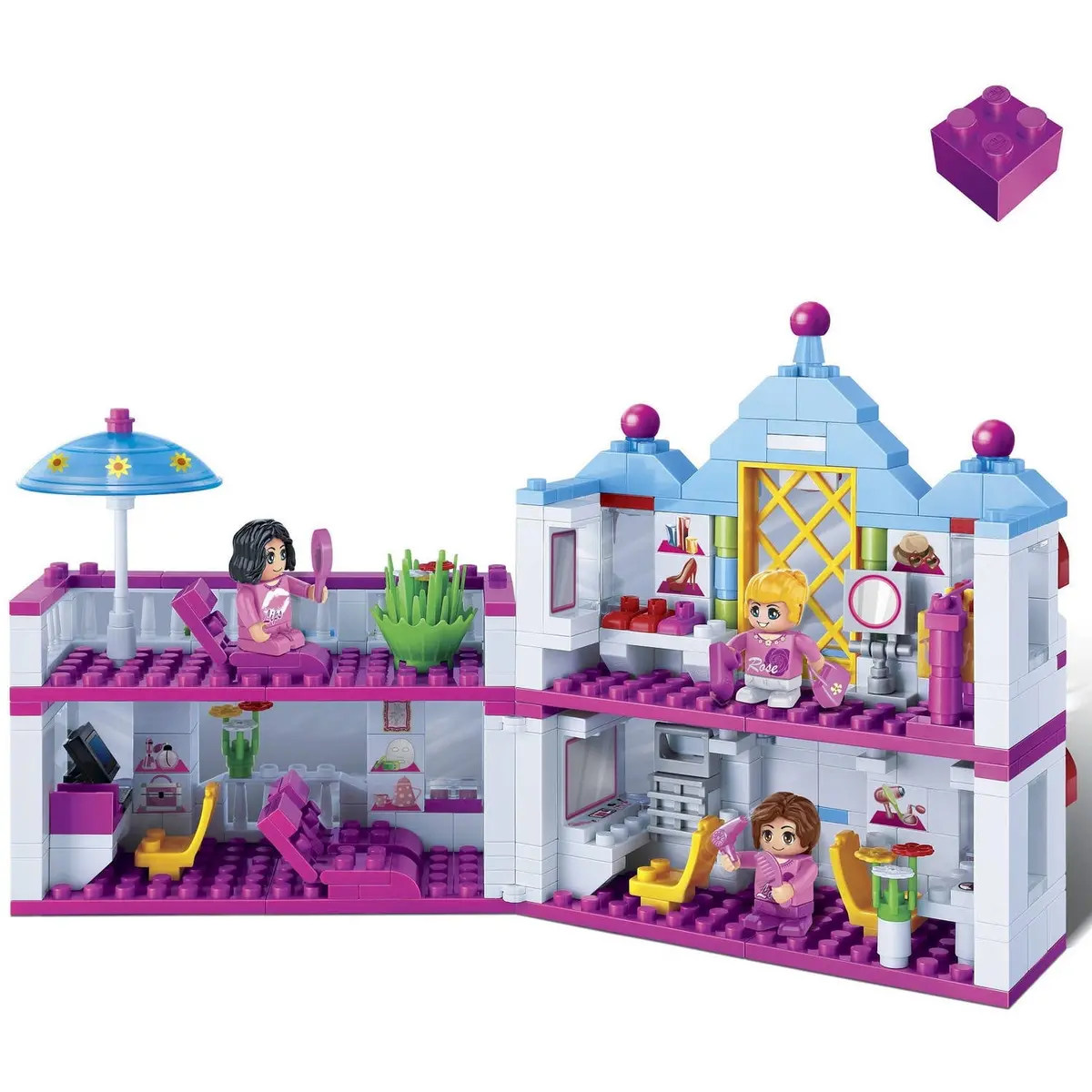 Banbao Trendy City Beauty Salon Building Set - 382 Pieces 1