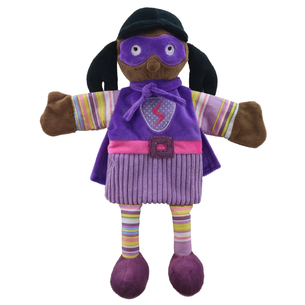 The Puppet Company Hand Puppet - Super Hero With Purple Outfit 1
