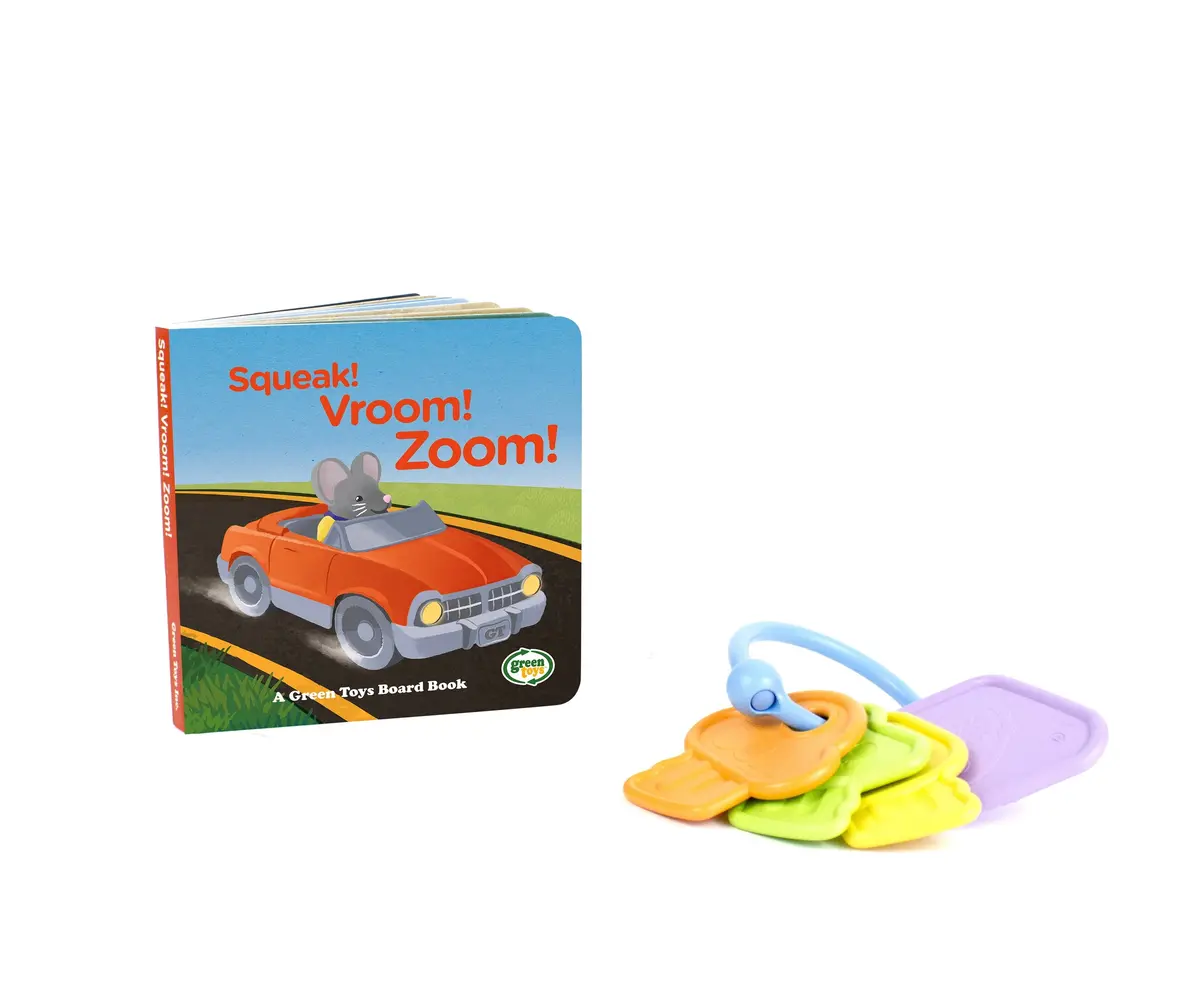 Green Toys First Keys & Board Book - Eco-Friendly Baby Play Set 1