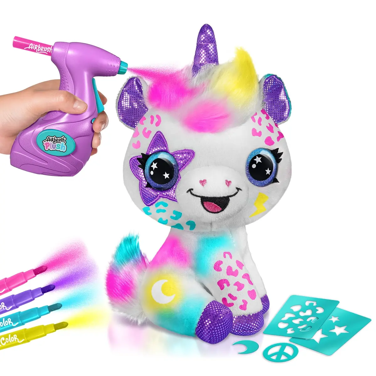 Magical Airbrush Plush Unicorn - Customizable Color Wonder 1