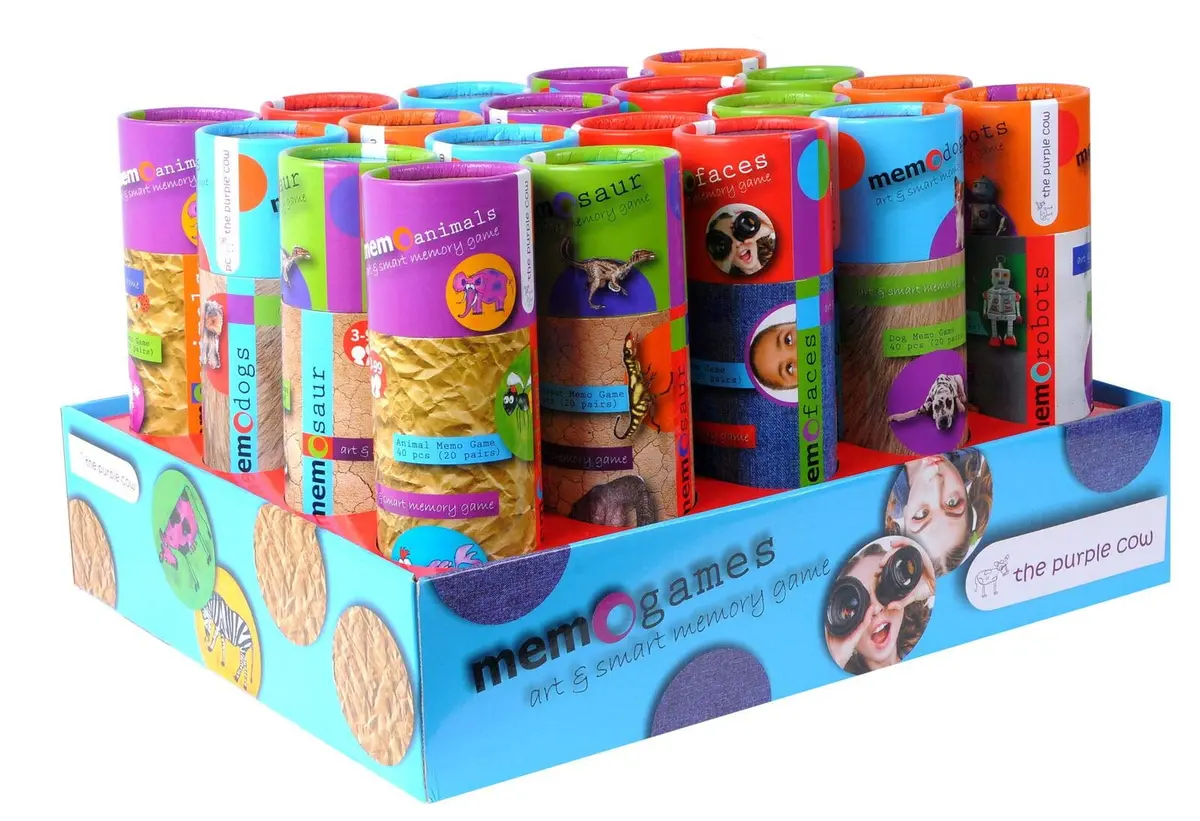 Purple Cow Memo Robots Memory Game 1