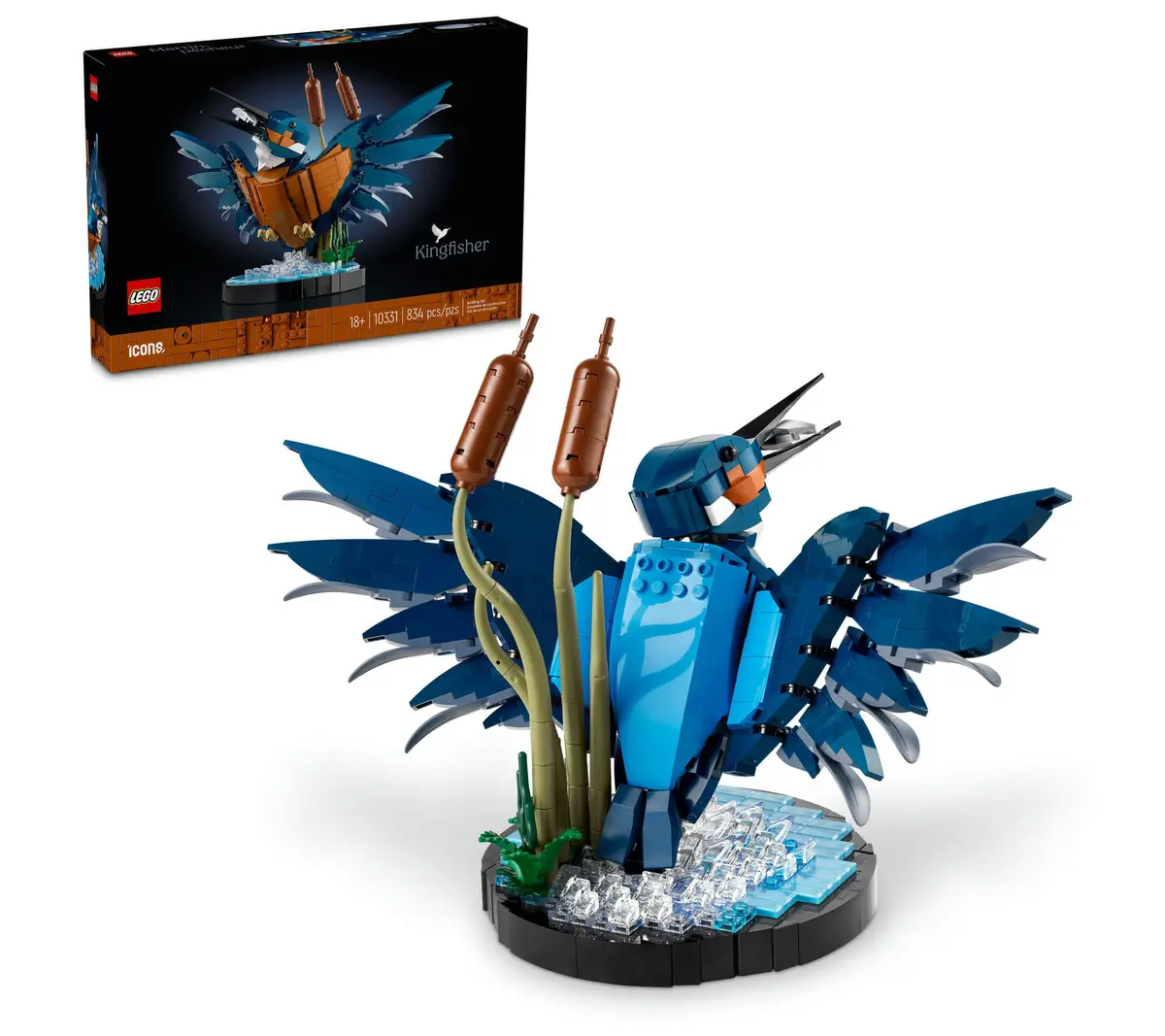 Lego Icons 834-Piece Kingfisher Bird Building Set For Adults - 10331 1