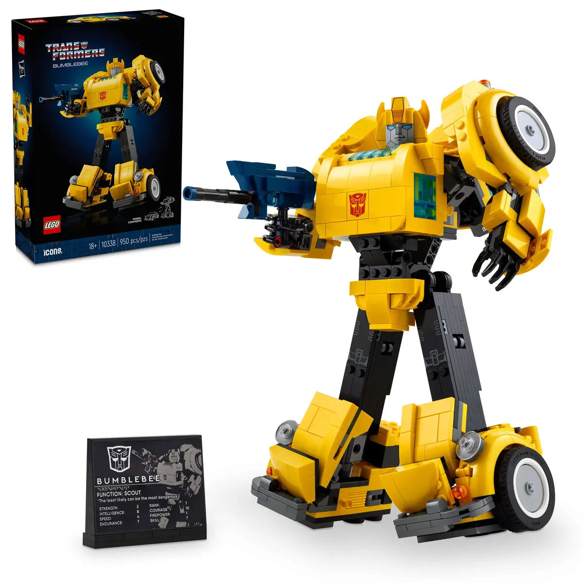 Lego Icons Transformers Bumblebee 950-Piece Building Set 1