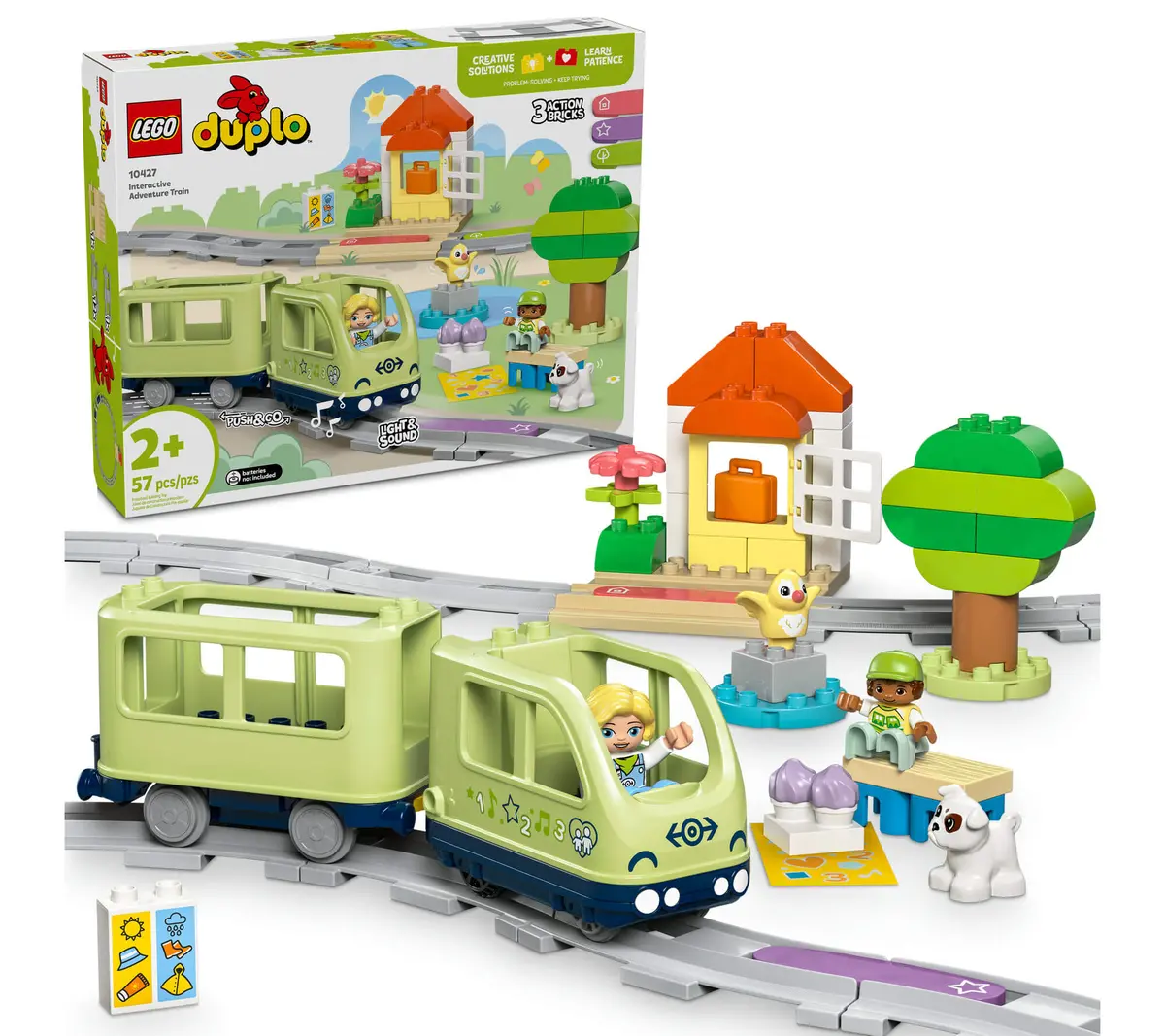 Lego Duplo Town 57-Piece Interactive Adventure Train Set 10427 1