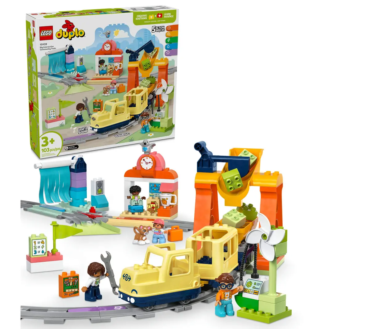 Lego Duplo Town Big Interactive Community Train Set 10428 1