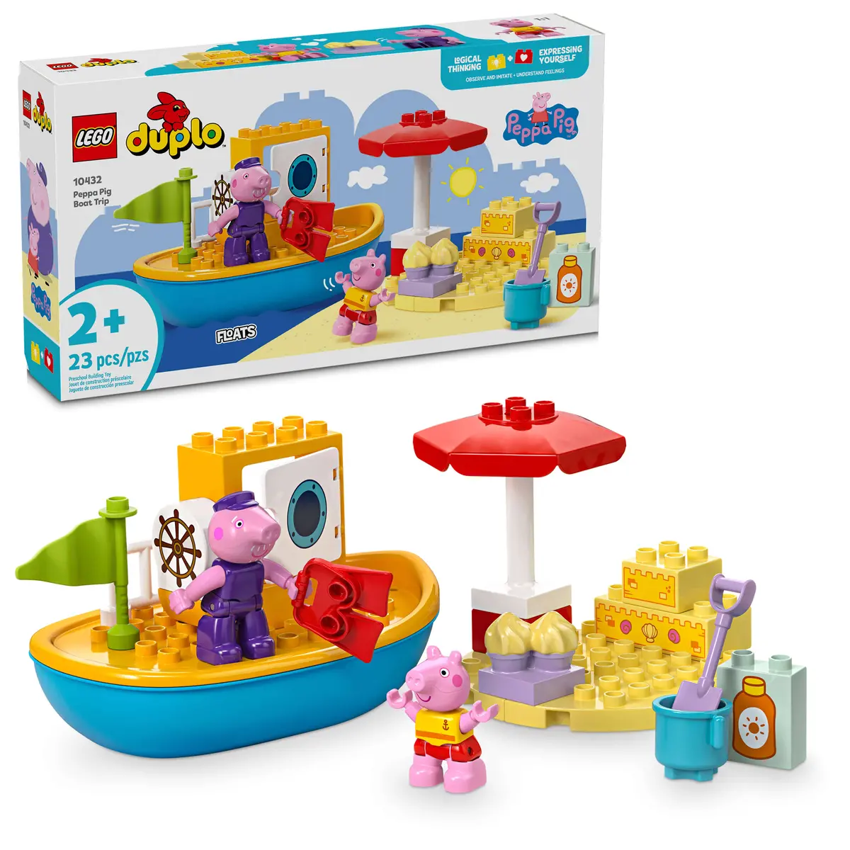 Lego Duplo Peppa Pig Boat Trip Playset 10432 - Beach Adventure 1