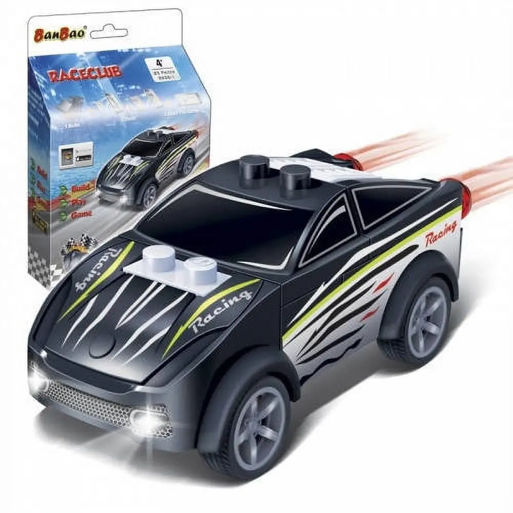 Banbao Black Widow Mini Pullback Racing Buggy Stem Building Kit - 26 Pcs 1