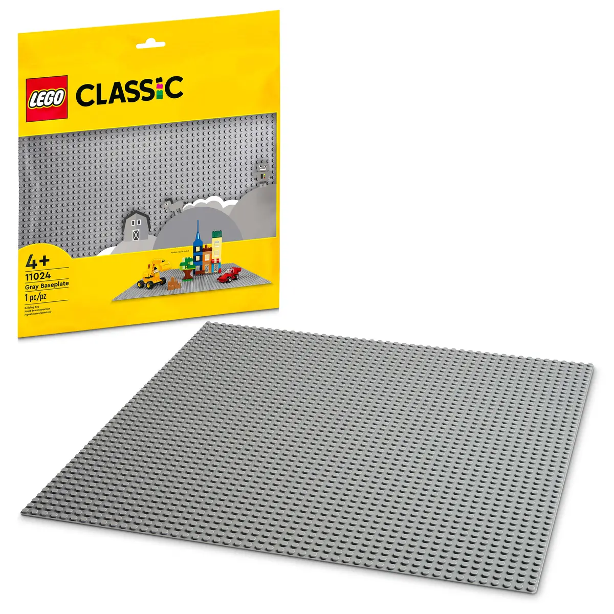 Lego Classic Gray Baseplate 11024 Construction Playmat For Kids - Monochromatic 1