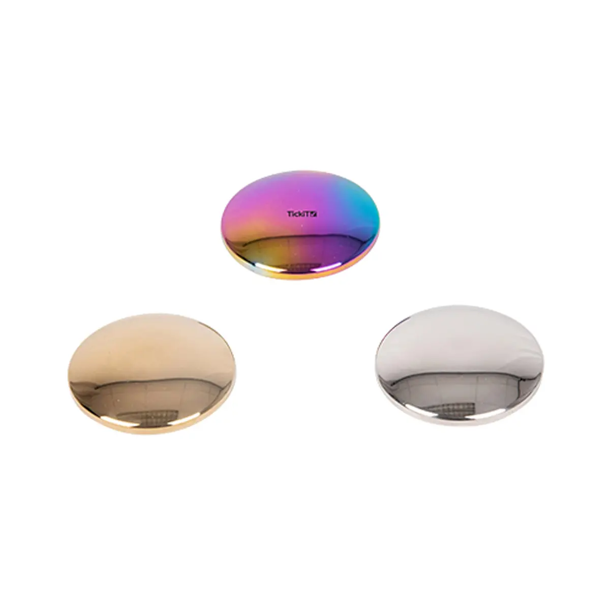 Tickit Sensory Reflective Sound Buttons - Set Of 3 - Mirrored Discs For Sensory Play 1