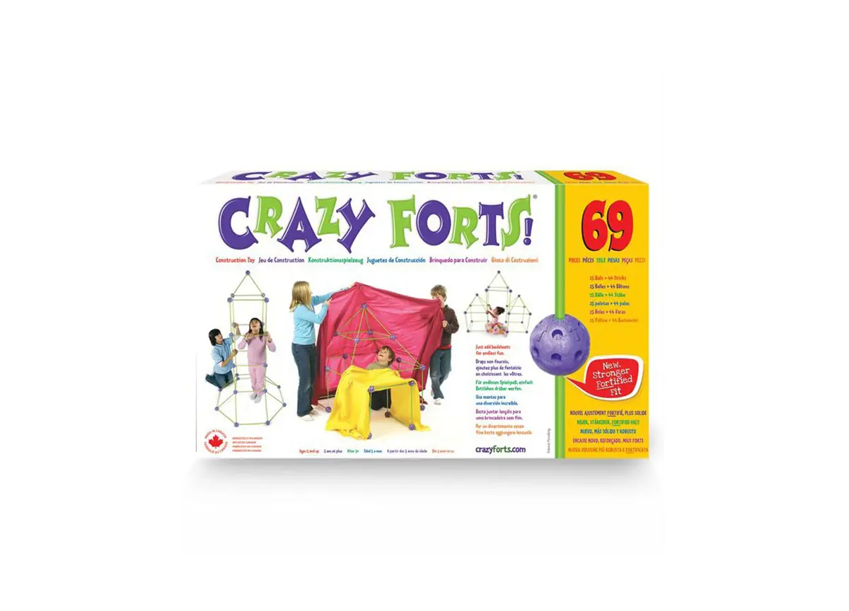 Crazy Forts! Original 69-Piece Building And Construction Toy Set 1