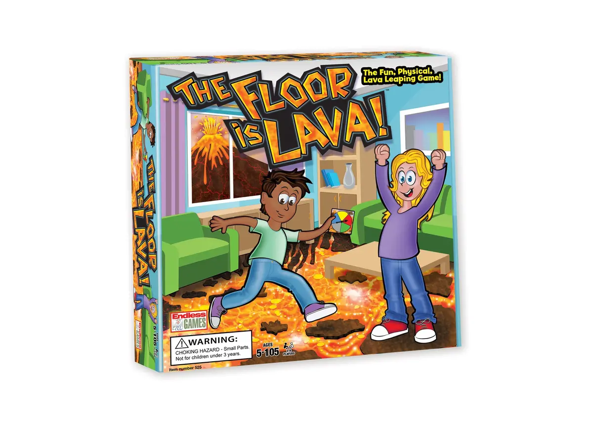 The Floor Is Lava! Interactive Foam Stone Jumping Game 1