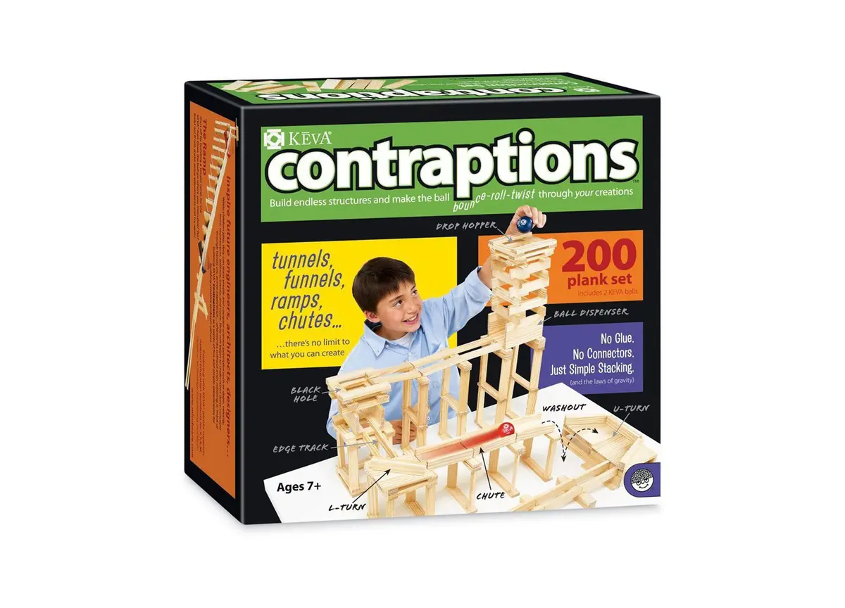 Mindware Keva Contraptions 200-Piece Plank Building Set 1