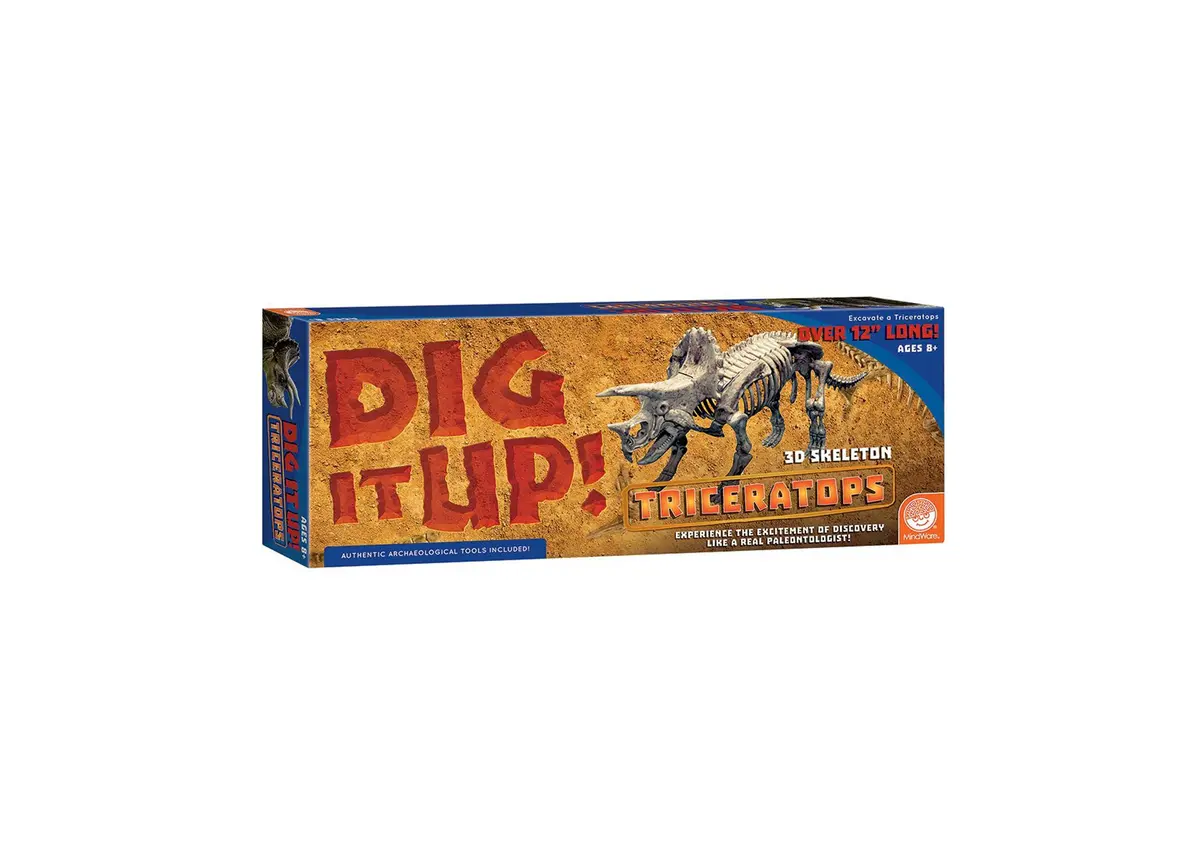 Mindware Dig It Up! Triceratops Dinosaur Model Excavation Kit 1