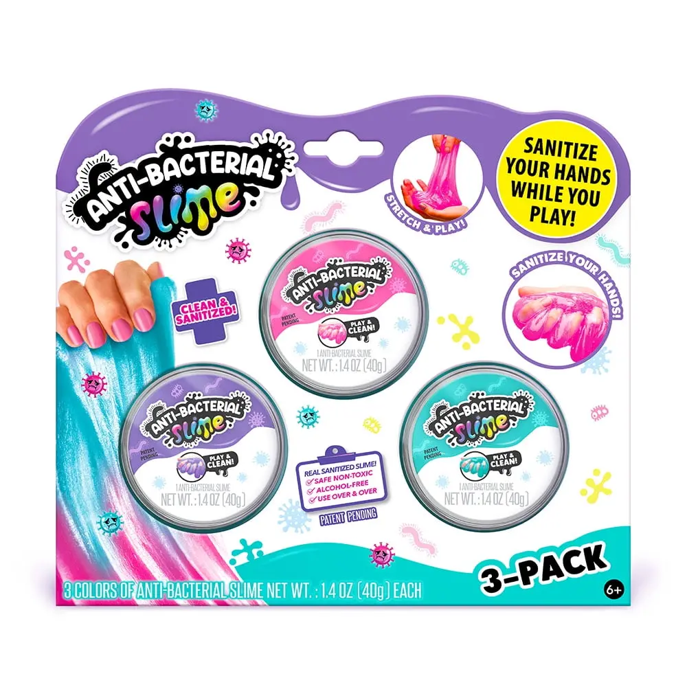 Playsafe 3-Pack Anti-Bacterial Slime - Colors Vary 1